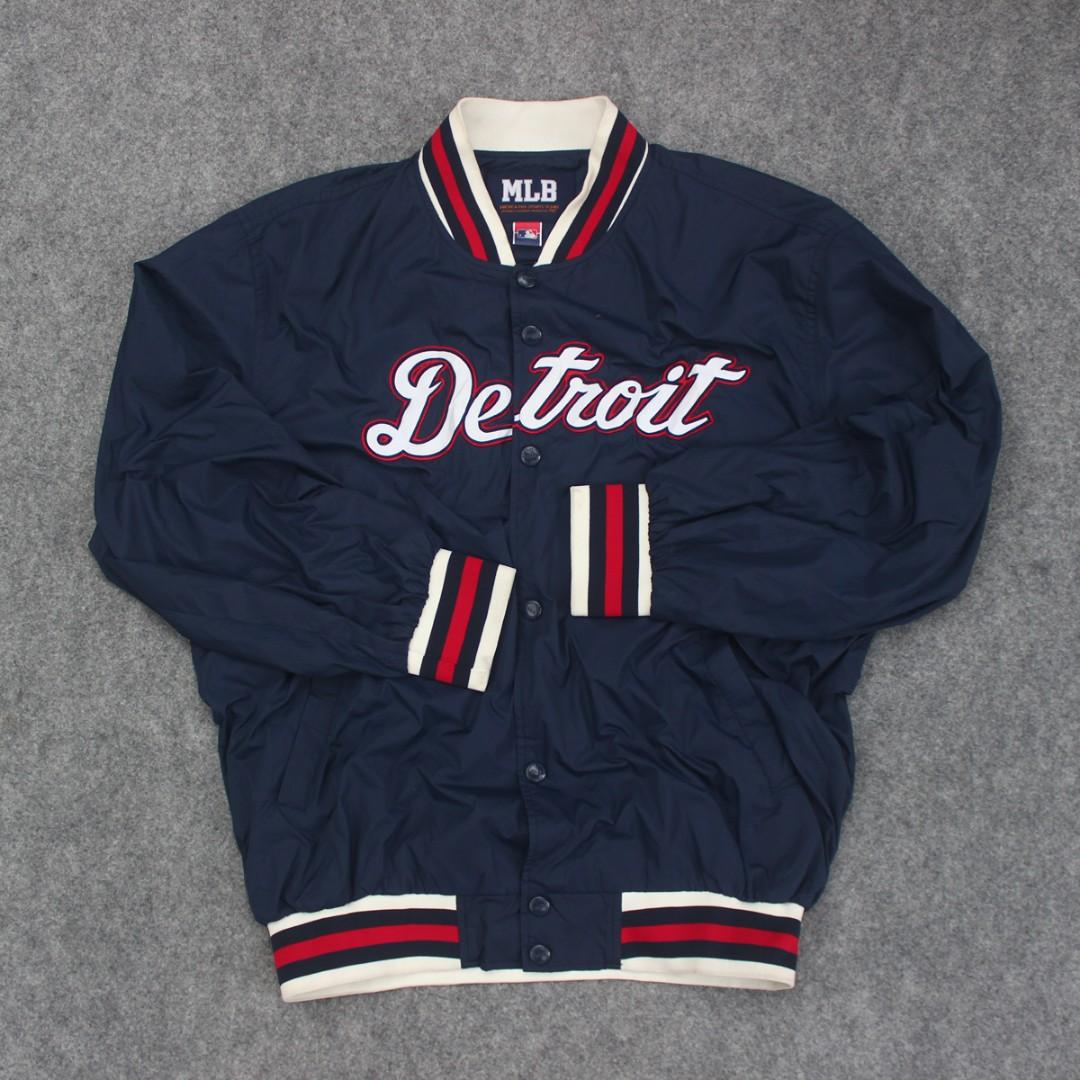 Jaket Varsity Mlb Detroit Tigers Navy 