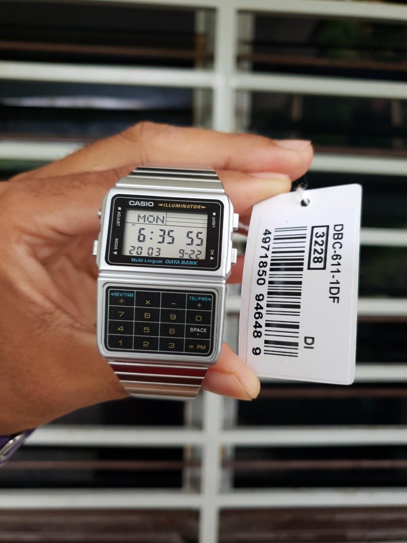 JAM CASIO CALCULATOR ORIGINAL DBC 611 1D RETRO Men s Fashion