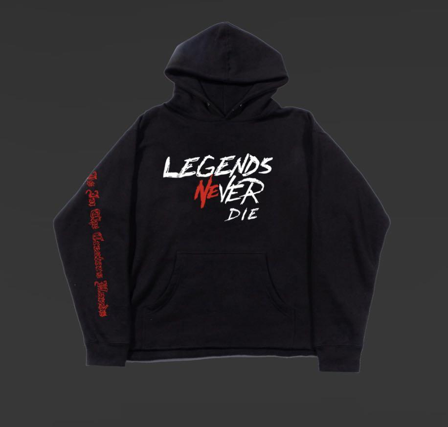 JUICE WRLD LEGENDS NEVER DIE REVENGE HOODIE, Men's Fashion, Tops & Sets
