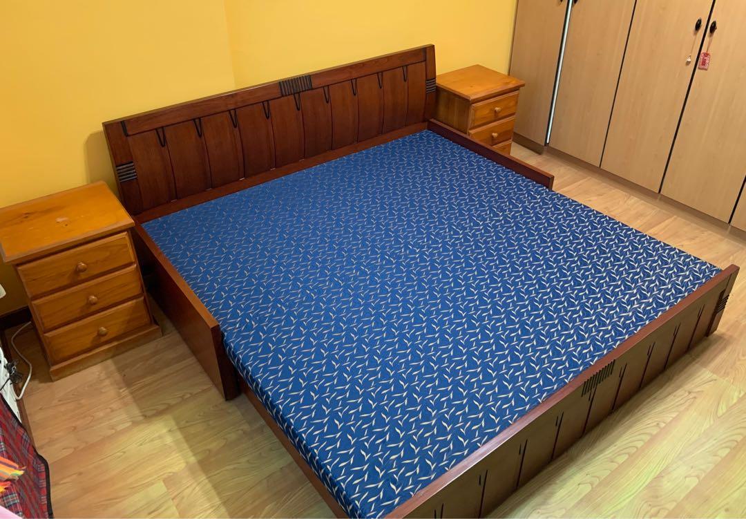 King Size Foldable Bed Settee Furniture Home Living Frames Mattresses On Carou King Size Foldable Bed Settee, Foldable King Size Bed