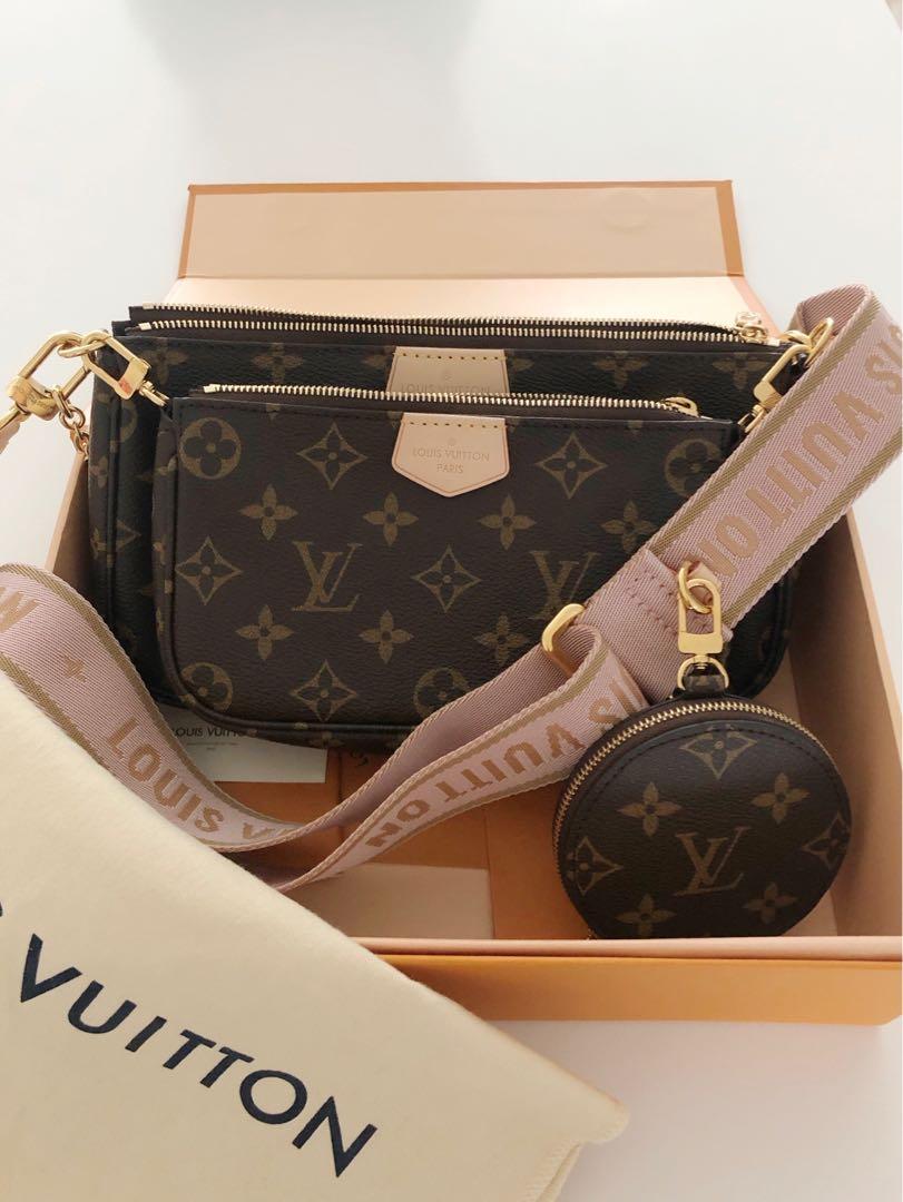 Loius Vuitton Multi Pouchette (PINK), Women's Fashion, Bags & Wallets ...