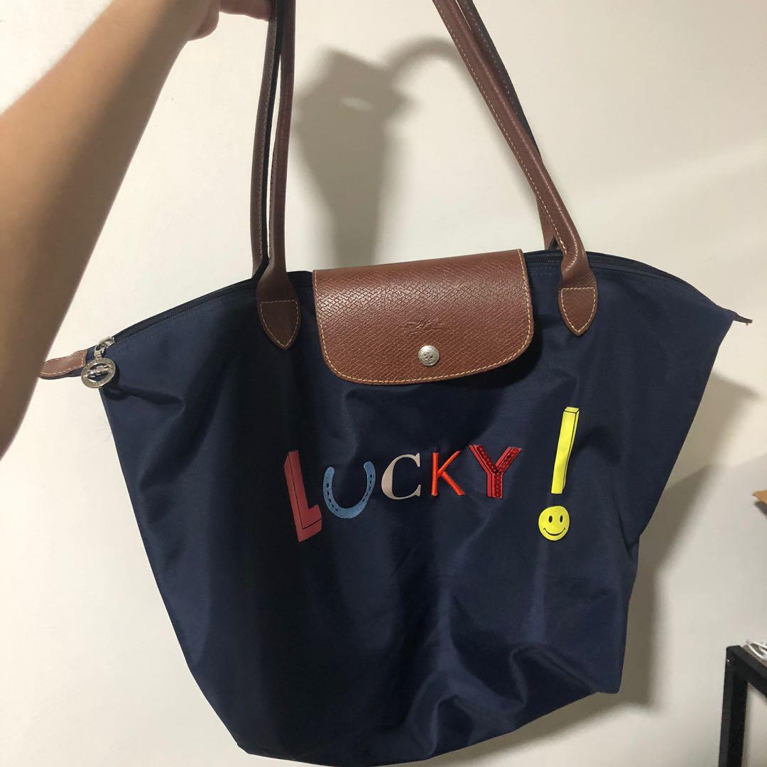 Longchamp Le Pliage Lucky Tote Navy Blue