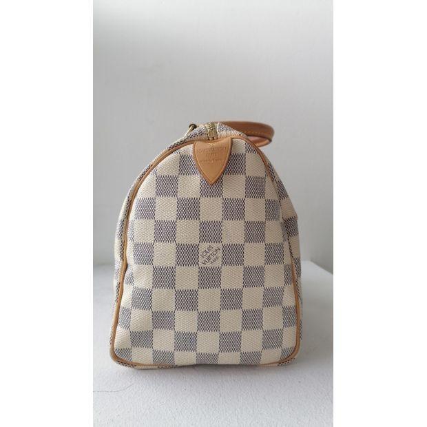 Louis Vuitton Speedy 25 Damier Azur, Luxury, Bags & Wallets, Handbags on Carousell
