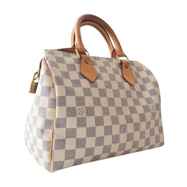 Louis Vuitton Speedy 25 Damier Azur, Luxury, Bags & Wallets, Handbags on Carousell