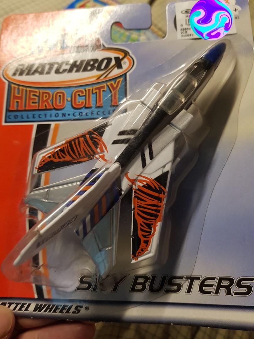 MATCHBOX HERO CITY SKY BUSTERS (Category: Vehicle & Diecast Models) located in Pasig City. Submitted by sariranaw (Listing ID 1021327106, Image 2). Description: 595. EACH NO MEETUPS DUE TO COVID LALAMOVE MRSPEEDY GRAB.