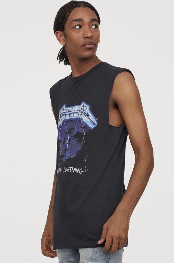 Metallica ride the clearance lightning sleeveless shirt