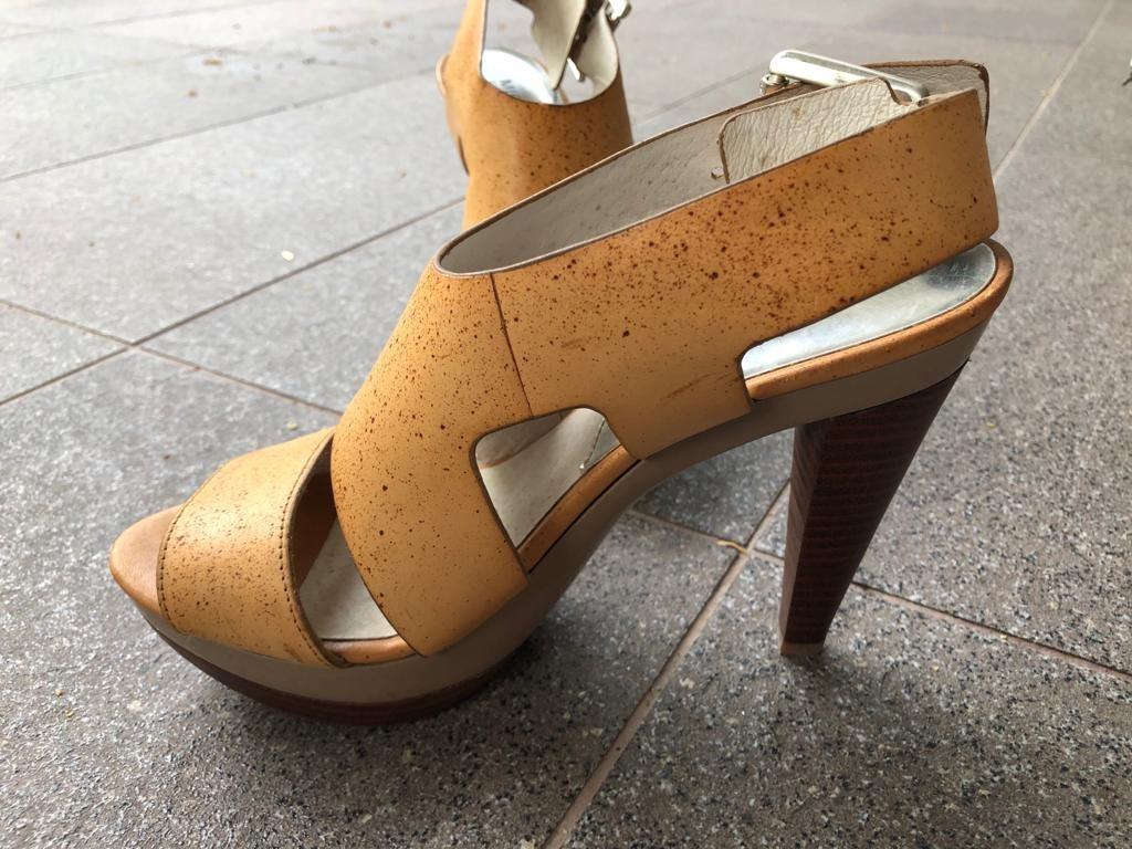 michael kors high heels orange