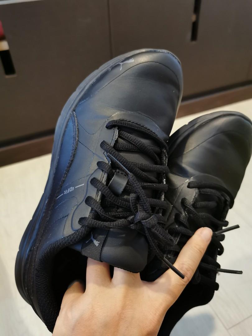 puma black shoes for school