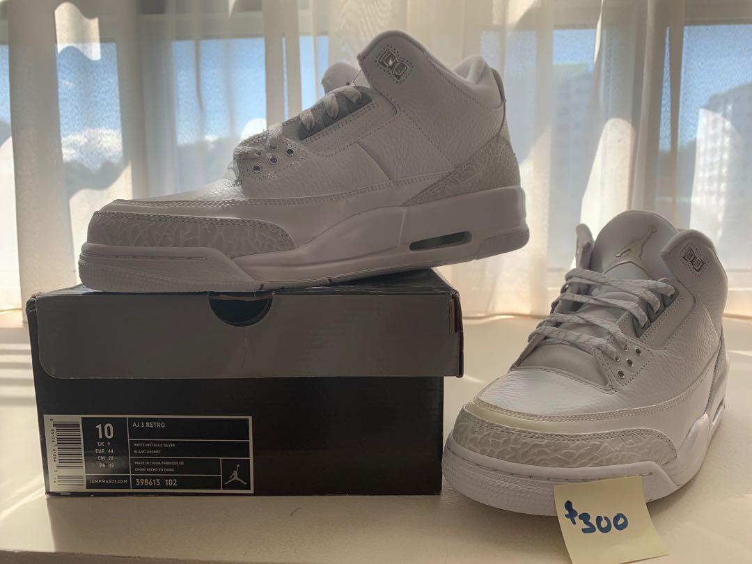 Jordan 3 silver online anniversary