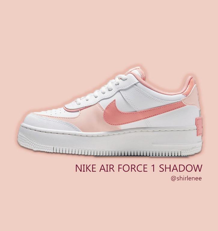 nike air force 1 pink and white