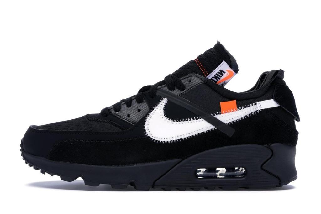nike off white black air max 90
