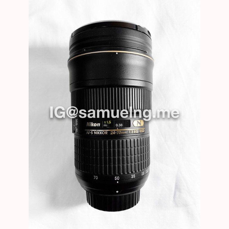 Nikon AF-S NIKKOR 24-70mm f/2.8G ED, 攝影器材, 鏡頭及裝備- Carousell