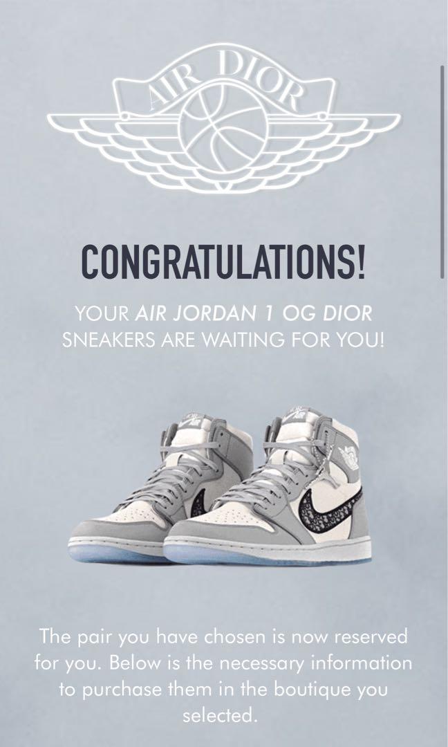 Dior x Air Jordan 1 High Will Be Limited to 8,500 and Sold via