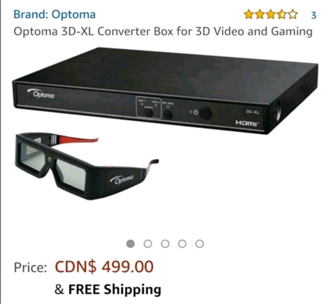 Optoma 3D-XL Converter Box for 3D Video & Gaming