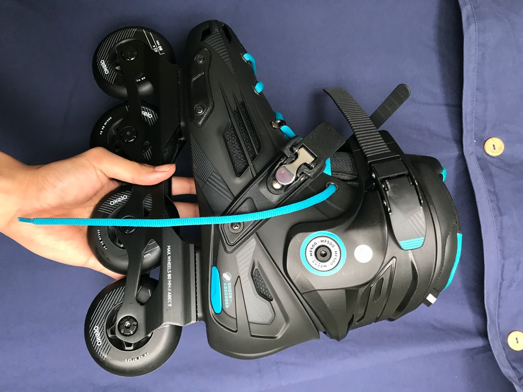 Oxelo Mf500 Inline Skates Accessories Sports Equipment Sports Games Skates Rollerblades Scooters On Carousell