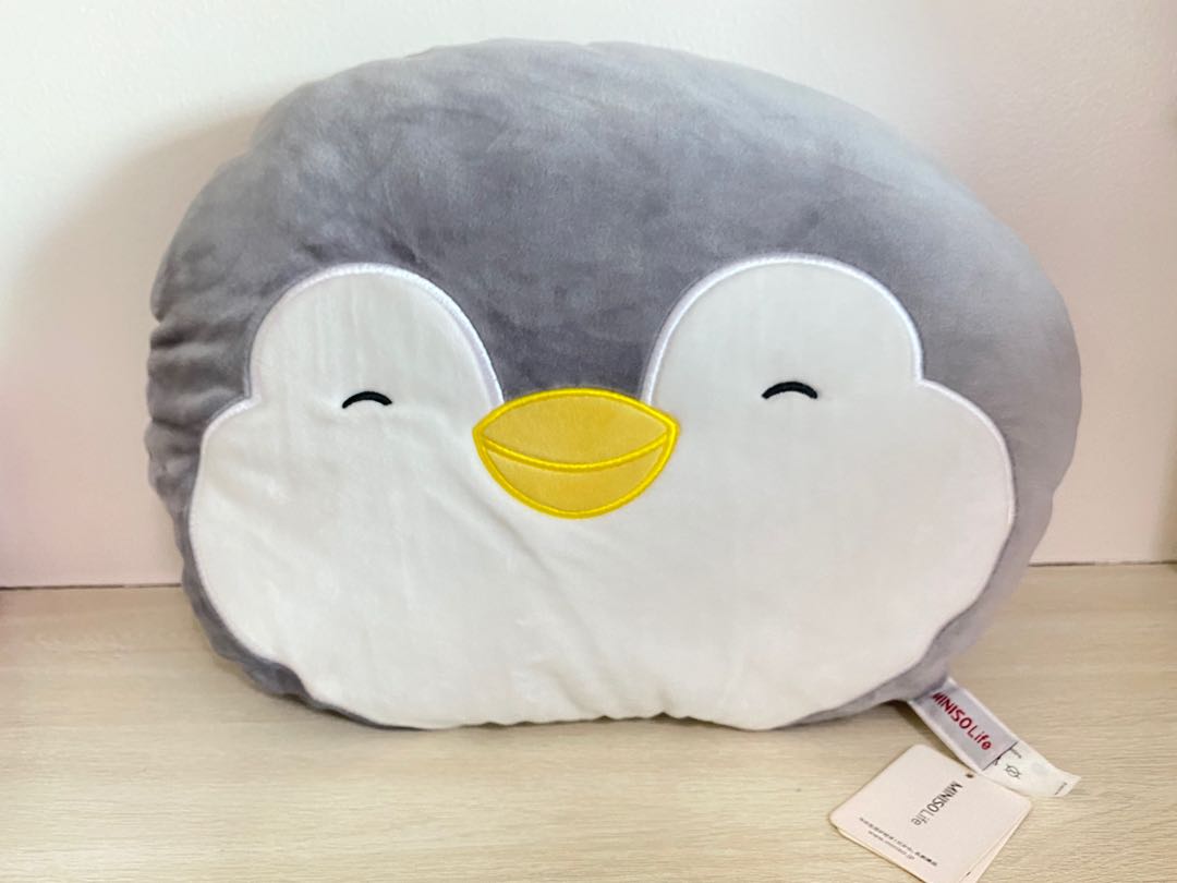 miniso penguin pillow