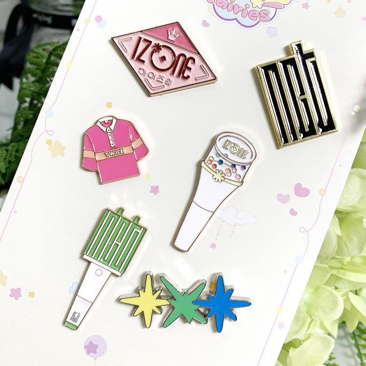 PO Izone Twice NCT TXT Enamel Pins, Hobbies & Toys, Memorabilia