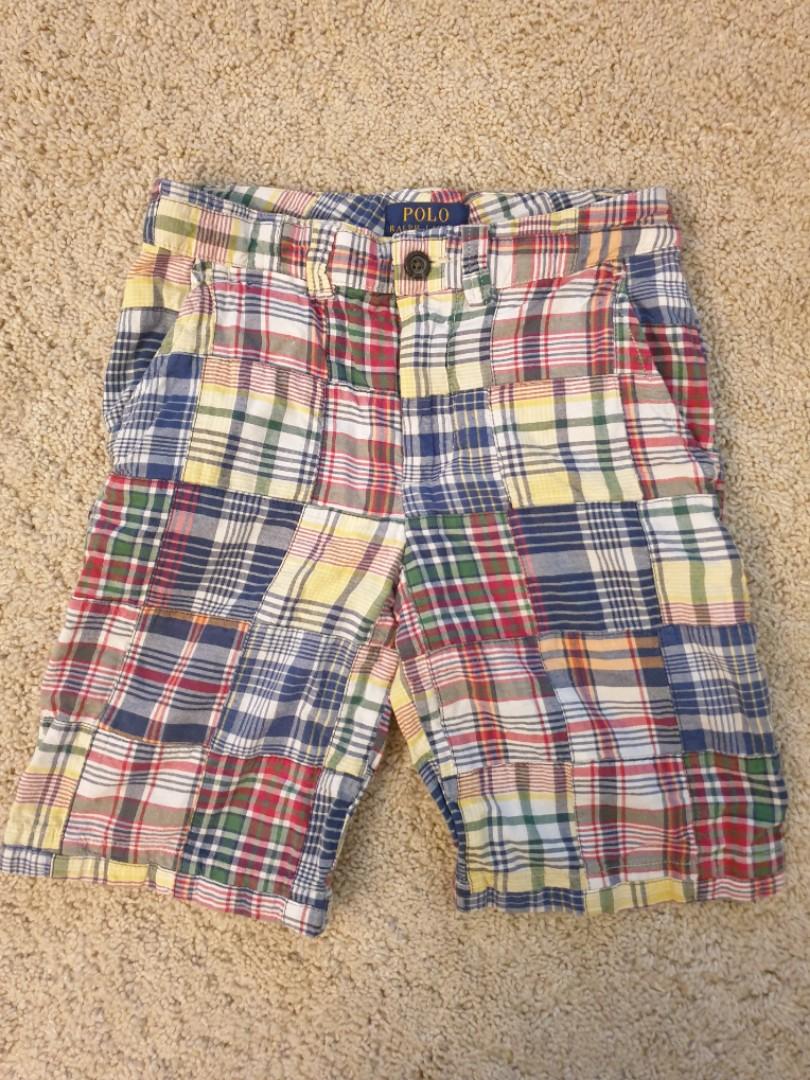 Ralph lauren plaid shorts clearance