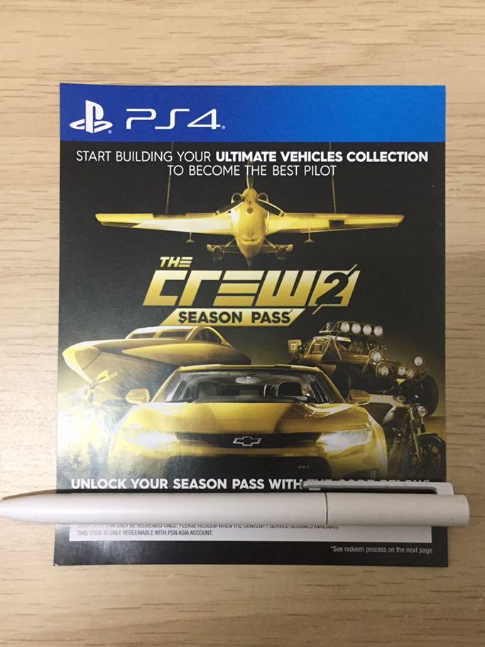 PS4 The Crew 2 Gold Edition DLC Code Season Pass