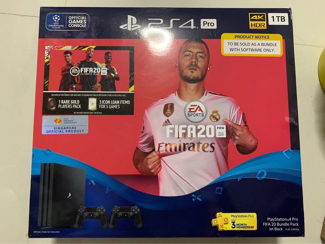 tragedie Republik Montgomery PS4 Pro 1TB bundle with fifa 20, Video Gaming, Video Game Consoles,  PlayStation on Carousell