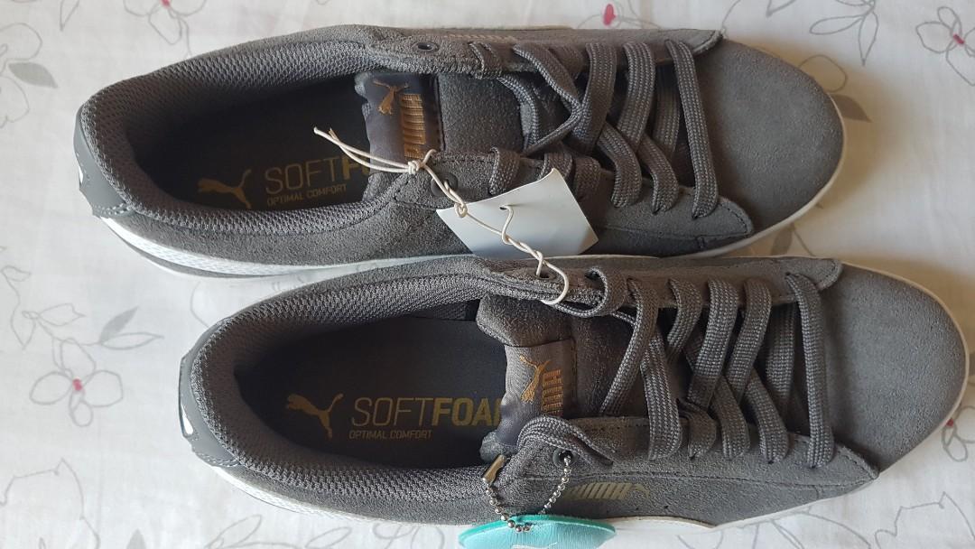 Puma ladies vikky suede shoes discount