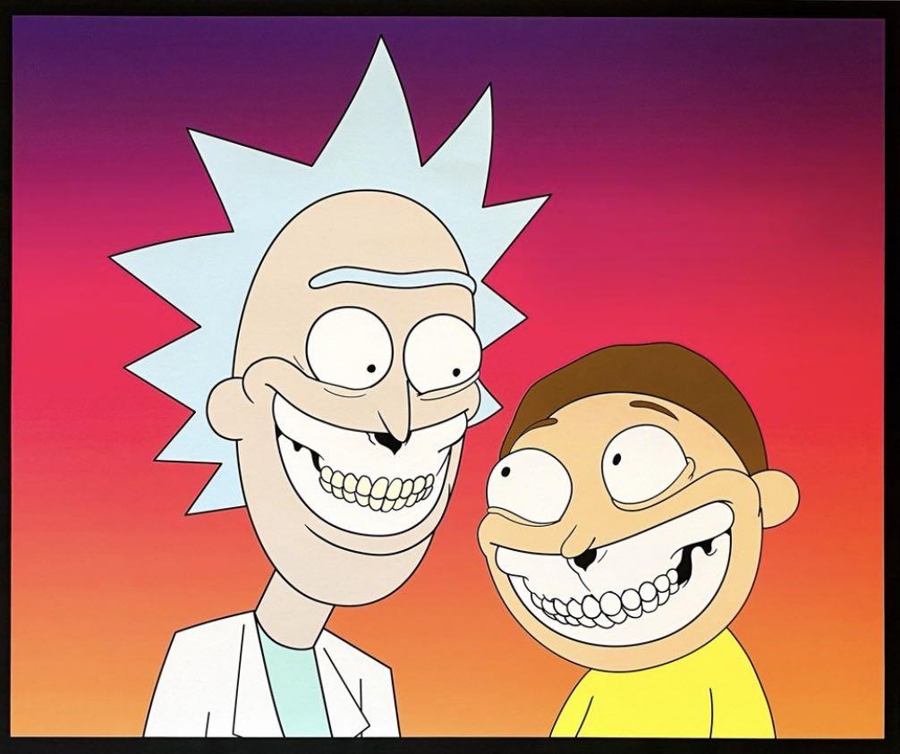 ron english rick morty print design