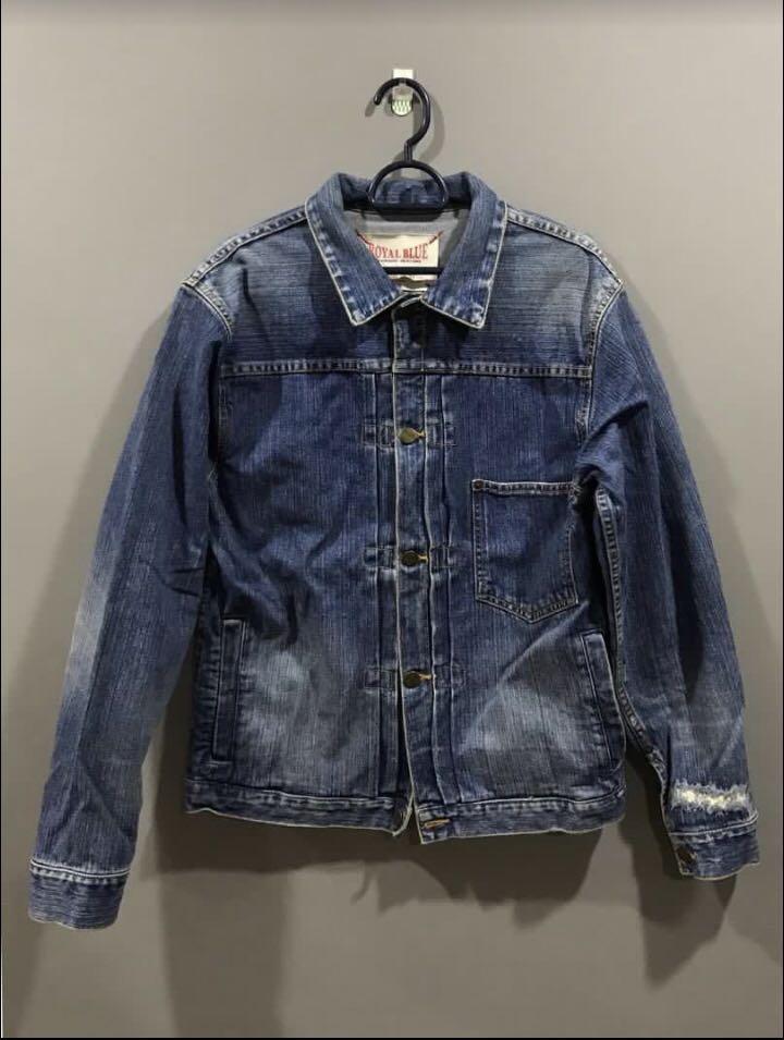 royal blue denim jacket mens