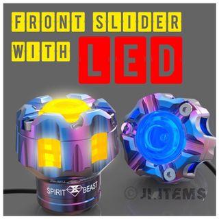 【Spirit Beast】Universal Front Slider w LED | Yamaha XMAX, Nmax, Aerox