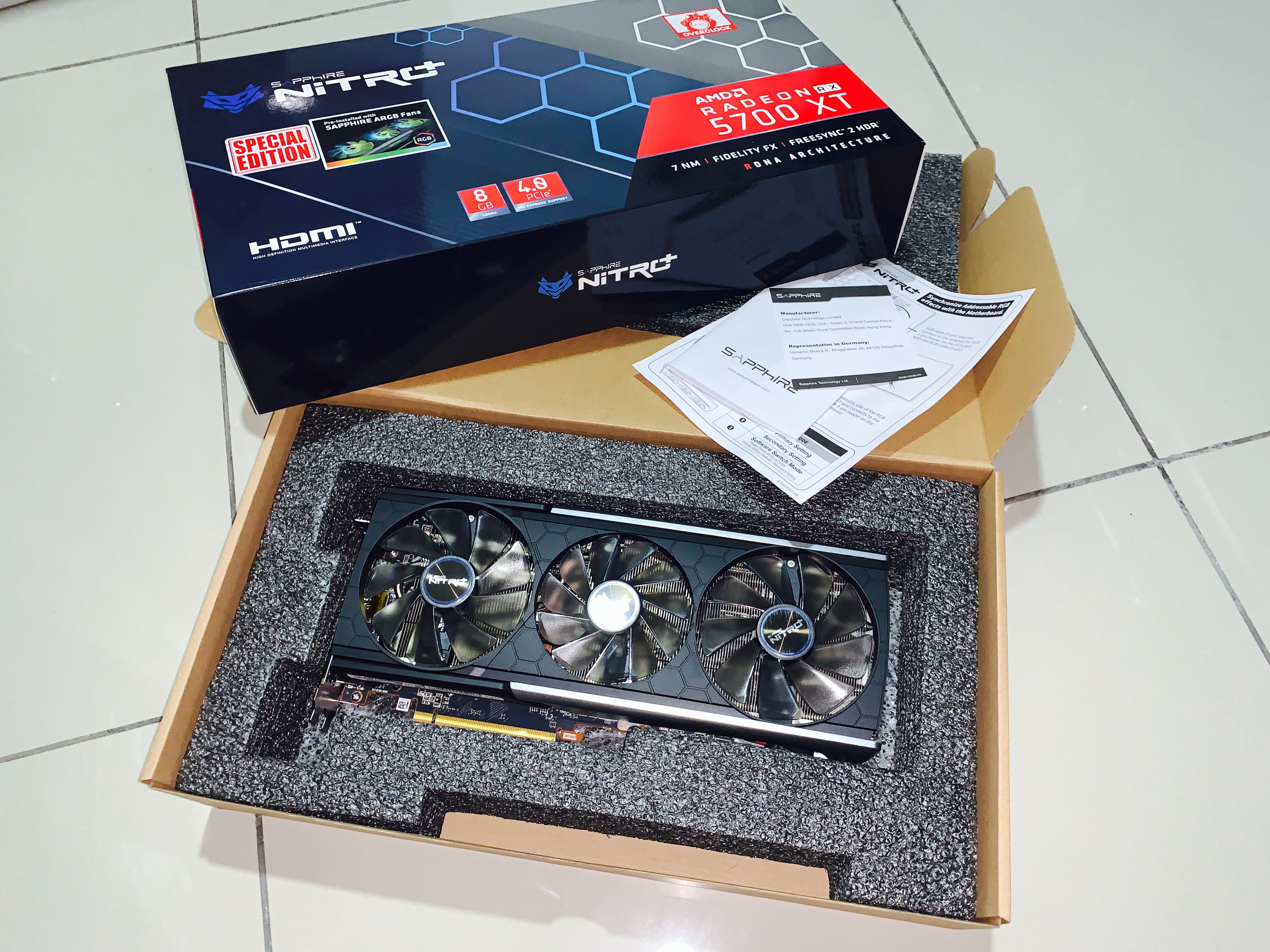 SAPPHIRE NITRO RX 5700 XT 8G GDDR6 SPECIAL EDITION GRAPHICS CARD