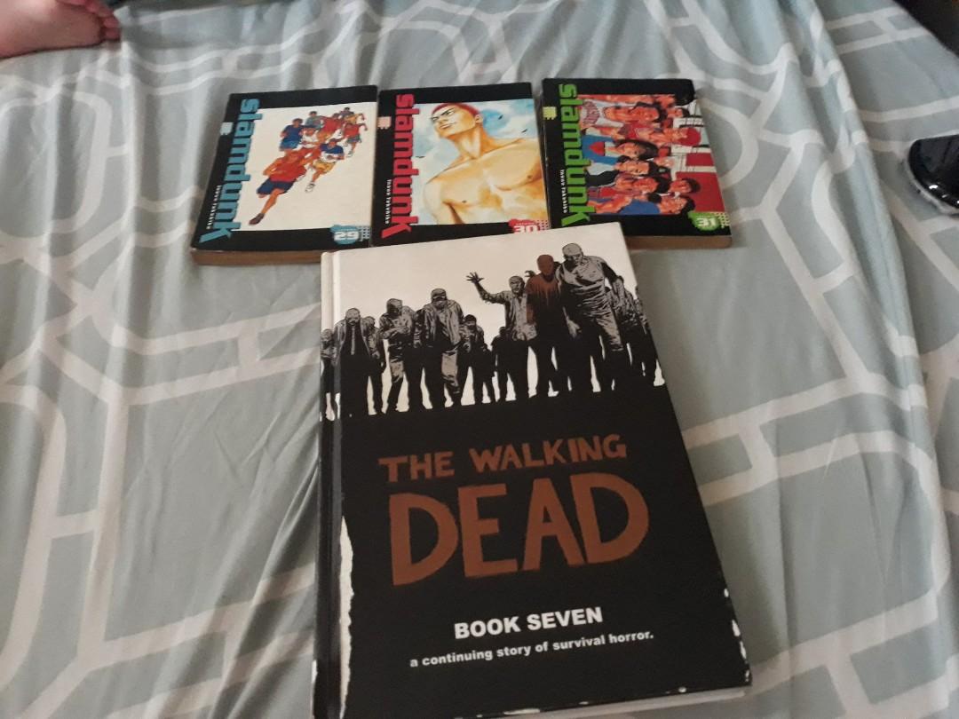 Set Only Slamdunk Manga English Last 3 Volumes And Walking Dead