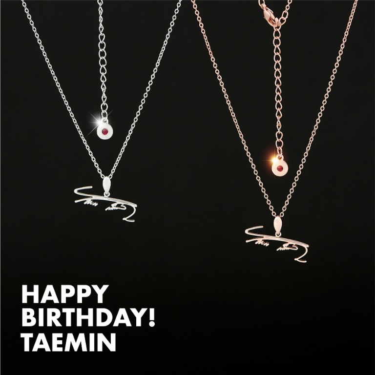 Shinee Tae Min Birthday Necklace Entertainment K Wave On Carousell