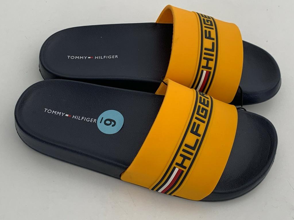Tommy hilfiger slides yellow new arrivals