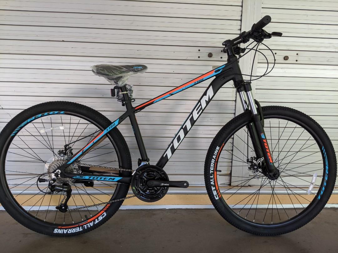 TOTEM 3300 Mountain Bike (Black), Sports Equipment, Bicycles & Parts ...