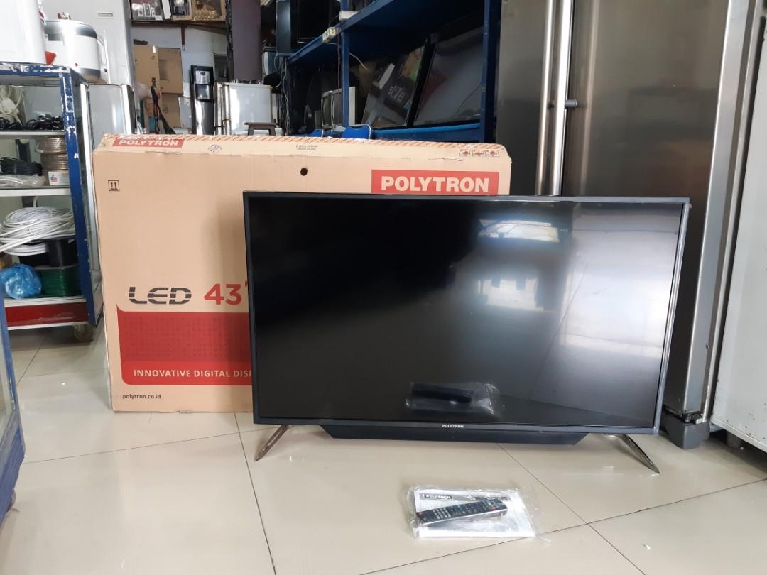 Tv Led 43 Polytron Pld43d150 Usb Movie Hdmi Model Baru Elektronik Tv Perlengkapan Hiburan Di Carousell