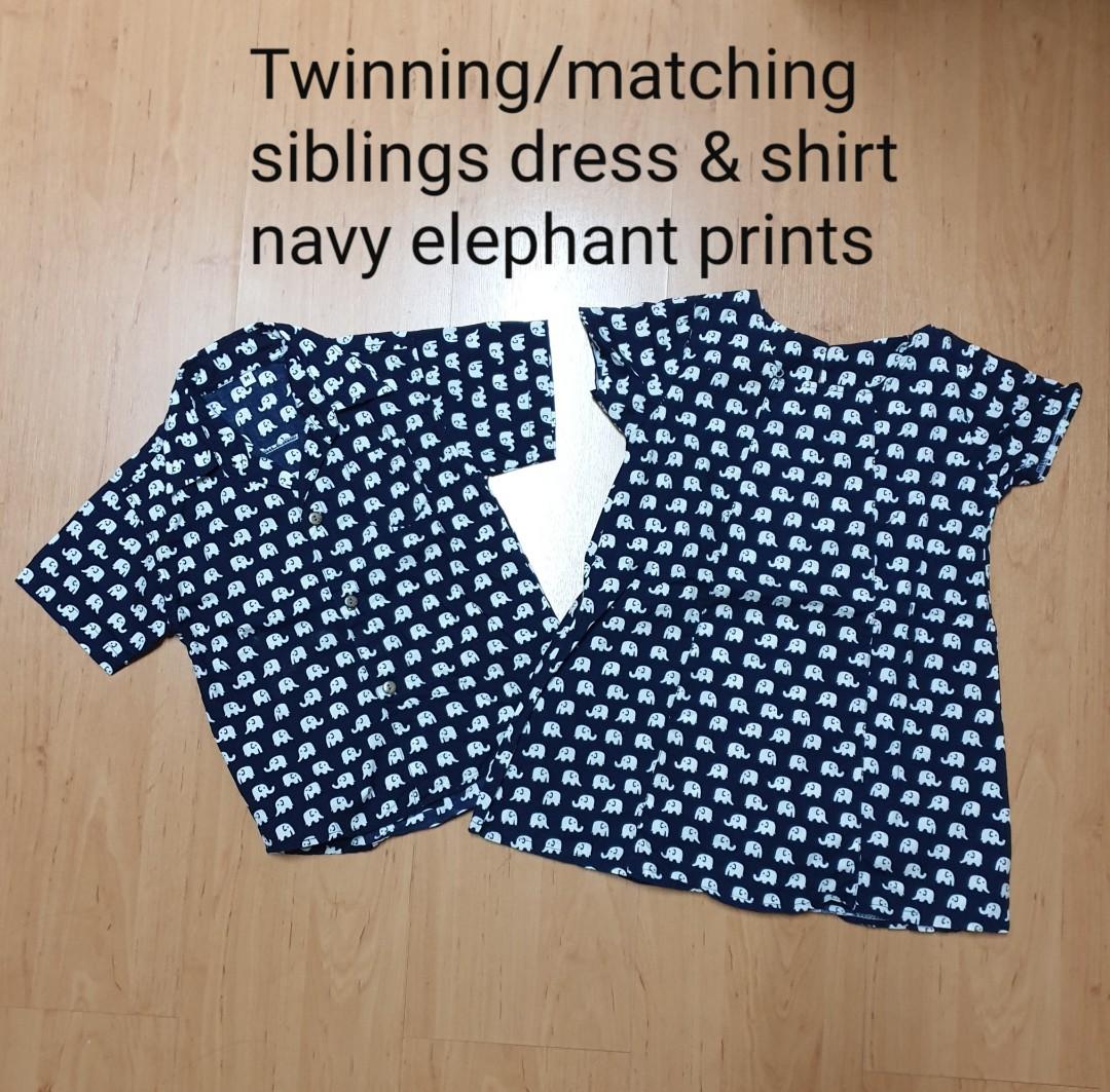 Twinning Clothes Siblings Matching Clothes Girl Dress Boy Shirt