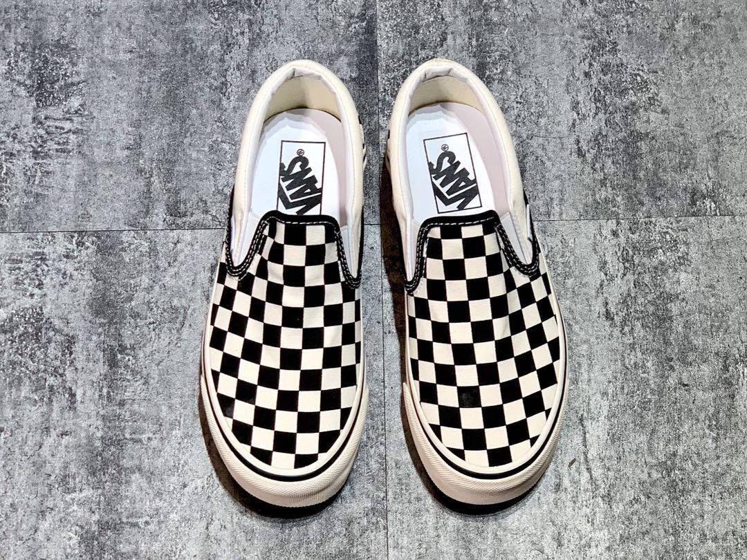 vans checkerboard slip on fast times