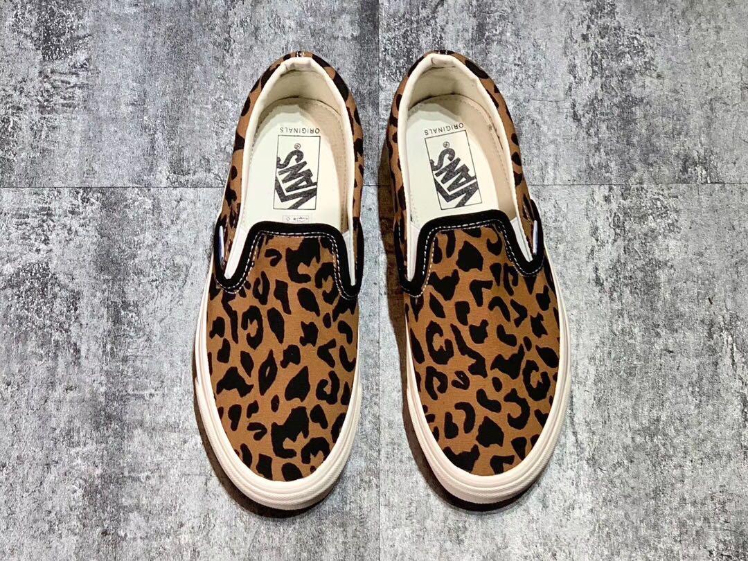 Vans Vault Slip on Leopard Print Men s Fashion Footwear Dress Shoes on Carousell