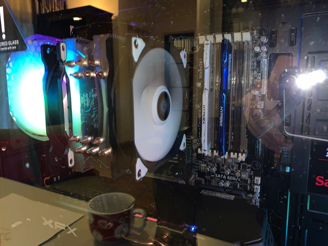 (Very New) Snowman Mt6 dual fan CPU tower cooler, Computers & Tech ...