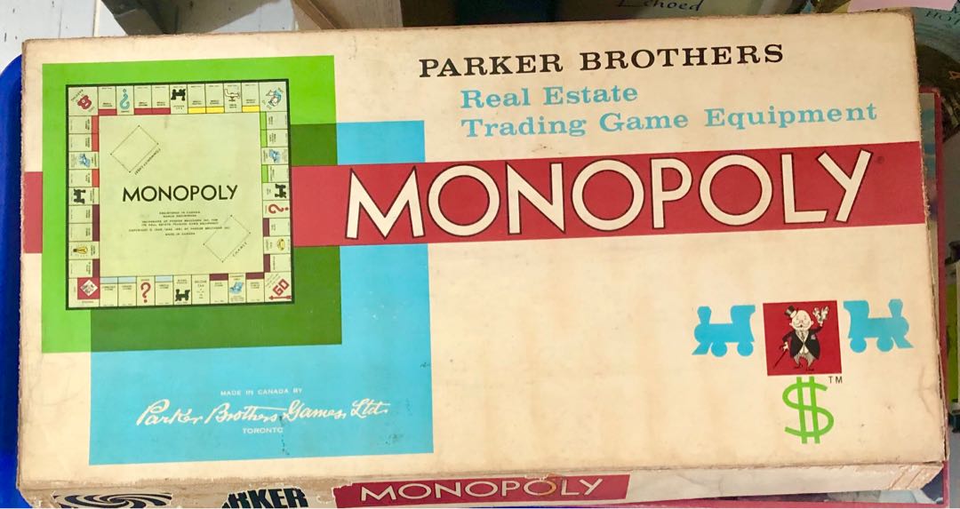 Antique Monopoly 1961 Parker Brothers Board Game Complete Toys Others On Carou - Monopoly 4 Corners Antique Monopoly 1961 Parker Brothers Board Game Complete Toys Others On Carou - Monopoly 4 Corners