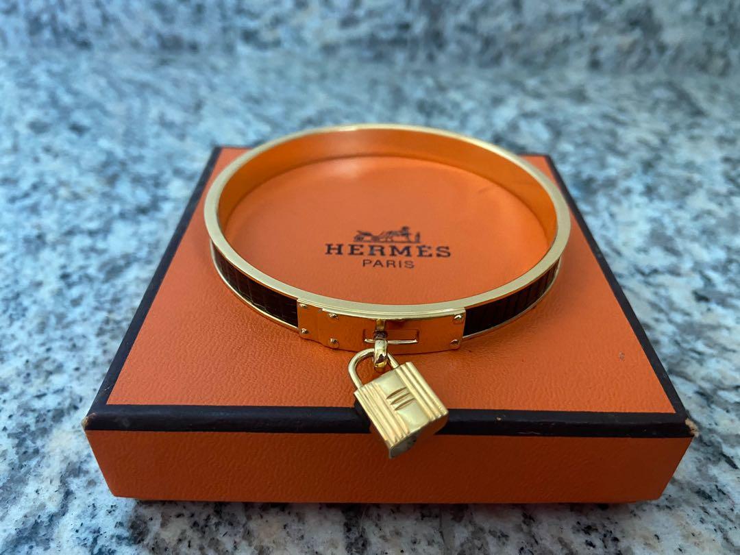 Clearance Vintage Hermes Kelly Lock Cadena Bangle Luxury