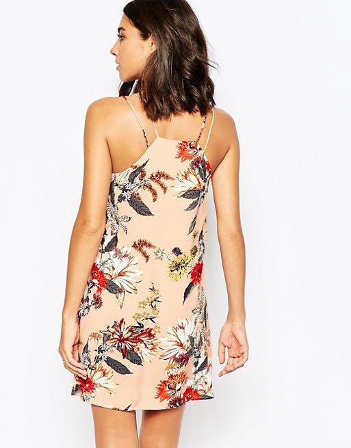 warehouse leopard cami maxi dress