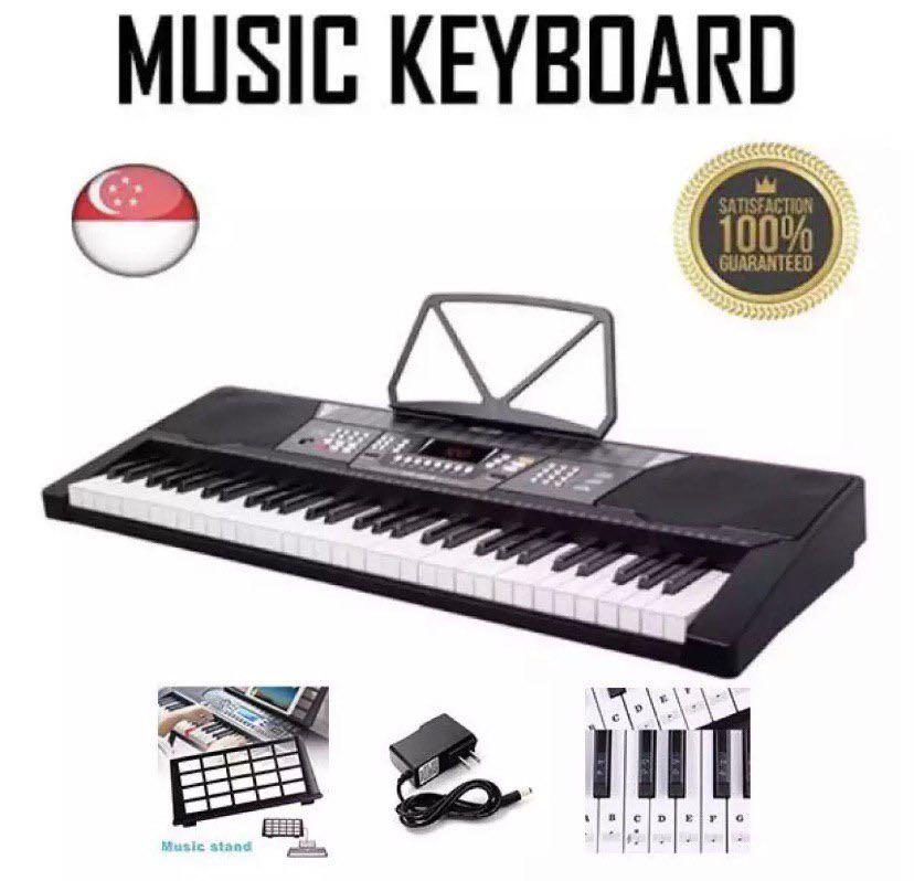 61 Key music Keyboard Piano with Sticker Label, Hobbies ...