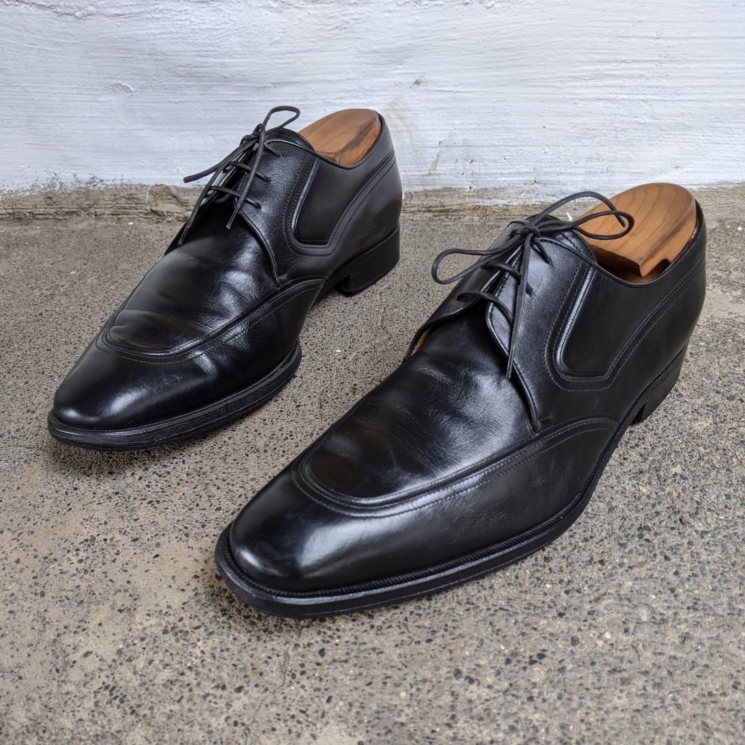 A. Testoni Black Label Derby Shoes, Men's Fashion, Footwear ...