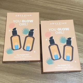 Abyssian Haircare You Glow Girl! Duo Sample Pack - Abyssinian Oil Hair Serum 2 x 5ml