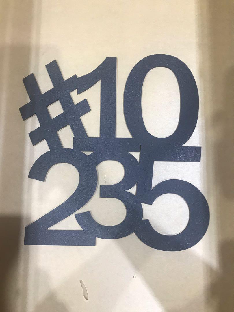 Acrylic unit number signage, Design & Craft, Art & Prints on Carousell