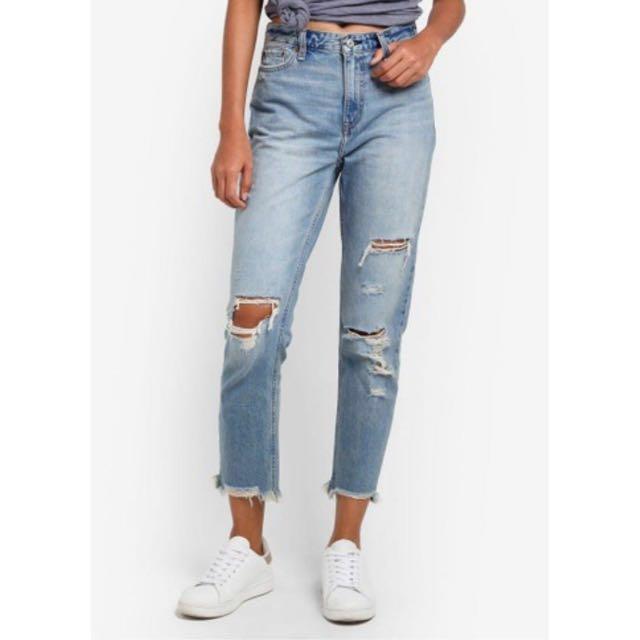 a&f high rise jeans