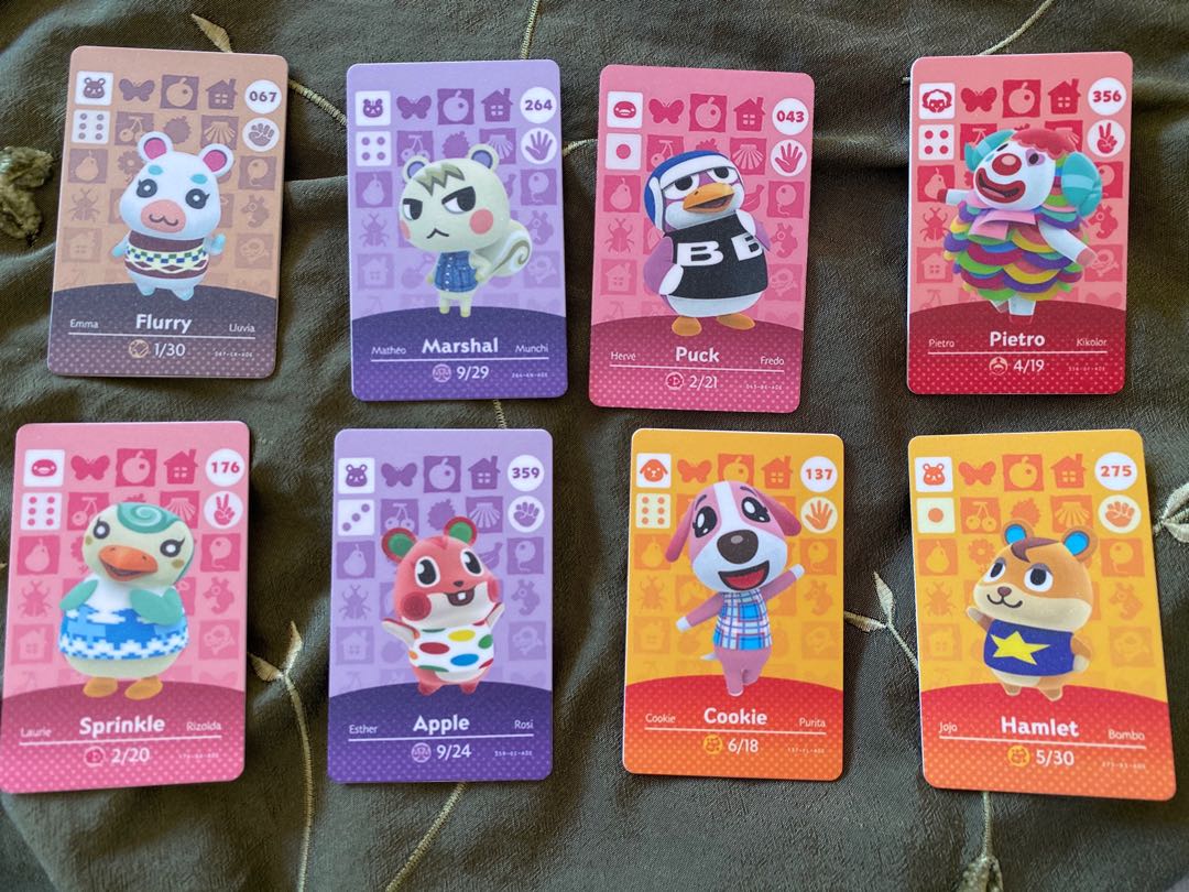 Amiibo Cards for ACNH, Video Gaming, Video Games, Nintendo on Carousell