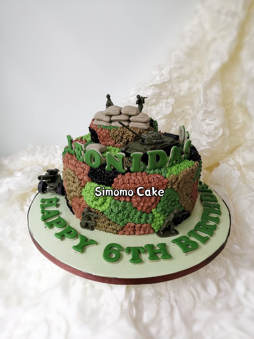 Army Cake Design Army Cake For Boys Cake Army Cake Cakes For Boys Cap Is Choc Cake W Choc Icing Covered In Camo Fondant Jalur Ilmu