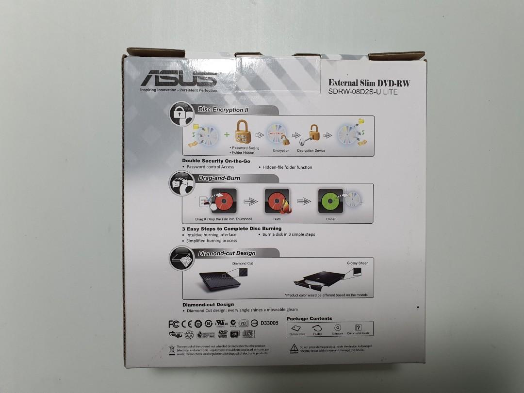 Asus External Slim Dvd Rw Sdrw 08d2s U Lite Electronics Computer Parts Accessories On Carousell Asus External Slim Dvd Rw Sdrw 08d2s U Lite Electronics Computer Parts Accessories On Carousell