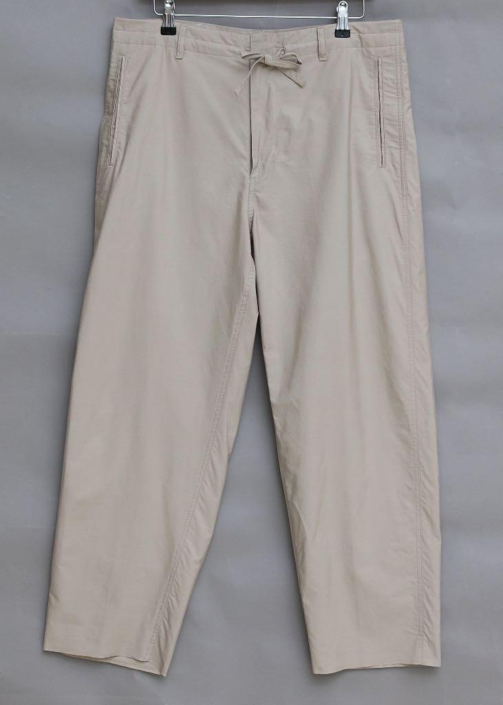 AURALEE 18SS SELVEDGE WEATHER CLOTH EASY PANTS (GRAY BEIGE), 男裝